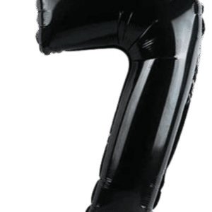 Globo Metálico 40 cm Negro Numero 7
