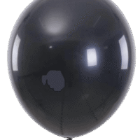 Globos Latex Negro R12 25 piezas
