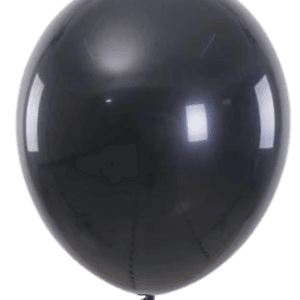 Globos Latex Negro R12 25 piezas