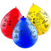 Globos Mickey sobre ruedas