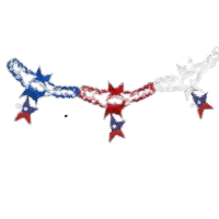 Guirnalda Estrellas fechas patrias