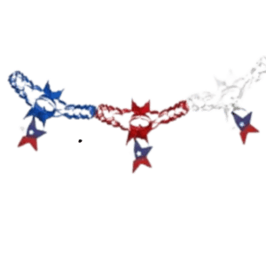 Guirnalda Estrellas fechas patrias