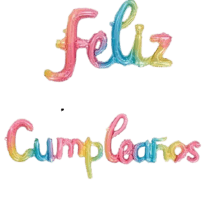 Guirnalda de Globo "Feliz Cumpleaños" Multicolor, 16", 45 x 210 cms