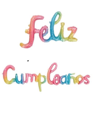 Guirnalda de Globo "Feliz Cumpleaños" Multicolor, 16", 45 x 210 cms