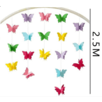 Guirnalda Mariposas Multicolor