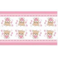 Mantel baby showers rosa