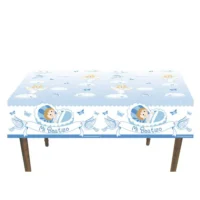 Mantel bautizo celeste