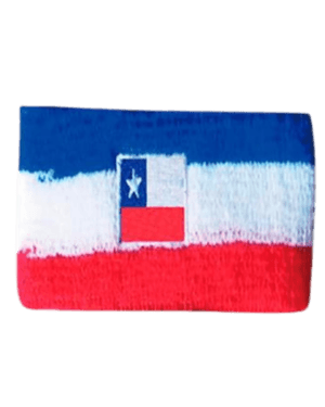 Muñequera Bandera Chile 5.5x6.5cm