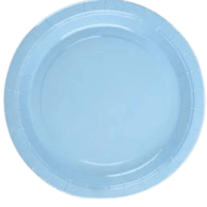 Plato de Cartón Celeste, 50 piezas, 18cms