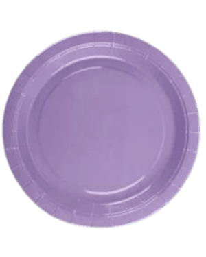 Plato de Cartón Lila, 50 piezas, 18cms