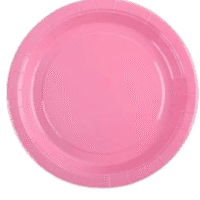 Plato de Cartón Rosado, 50 piezas, 18cms