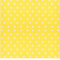 Servilletas de papel Amarillas con puntos blancos, 16 piezas