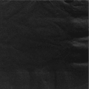 Servilletas de papel Negras, 16 piezas