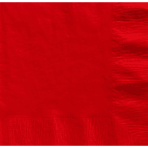 Servilletas de papel Rojas, 16 piezas