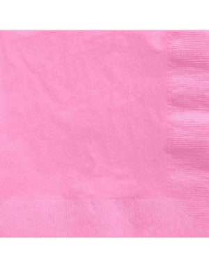 Servilletas de papel Rosada, 16 piezas