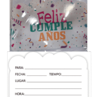 Tarjetas de invitación Feliz Cumpleaños