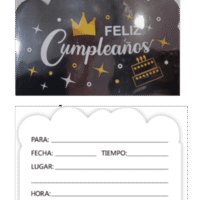 Tarjetas de invitación, Feliz Cumpleaños