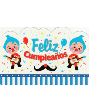 Tarjetas de Invitación plim plim, 8 piezas