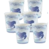 Vasos Sirenita 6 Piezas