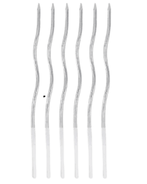 Velas Espiral plata