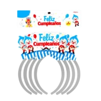 Coronas o Cintillos plim plim, 6 piezas