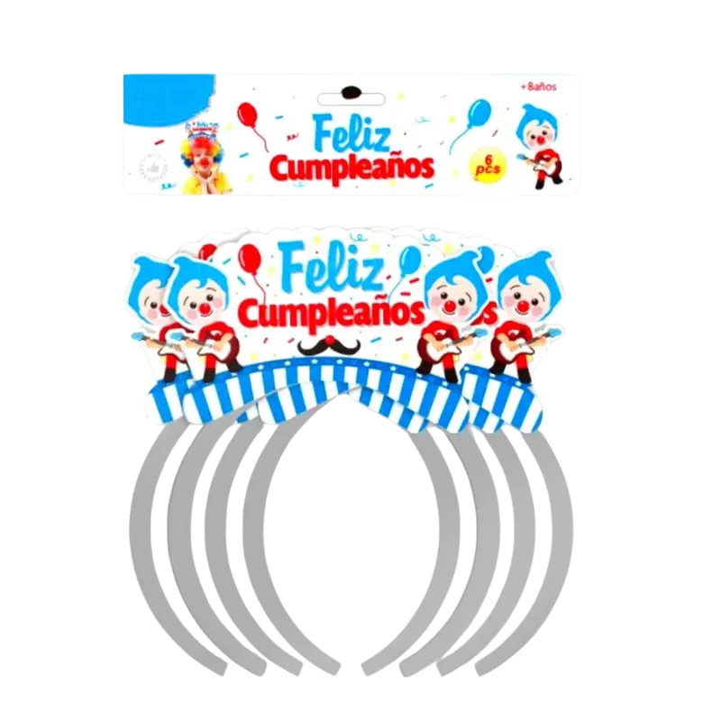 Coronas o Cintillos plim plim, 6 piezas