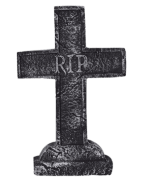 Cruz RIP de cementerio, Hallowen