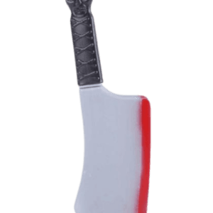 Cuchillo de plástico con sangre medidas 37 x 13 cms