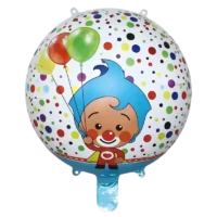 Globo Metálico redondo Plim Plim x 45 cm