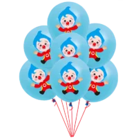 Globos de Látex Plim Plim Celeste 25 piezas, 30 cms