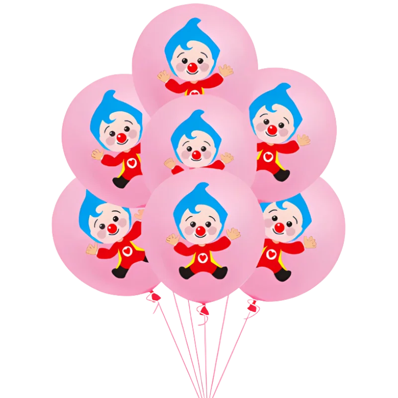 Globos Látex Plim Plim Rosados x 25 piezas