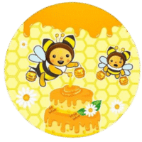 Platos de Abejita, 6 piezas