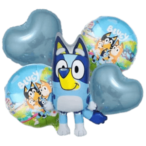 Set 5 Globos Metálicos Bluey