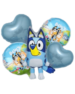 Set 5 Globos Metálicos Bluey