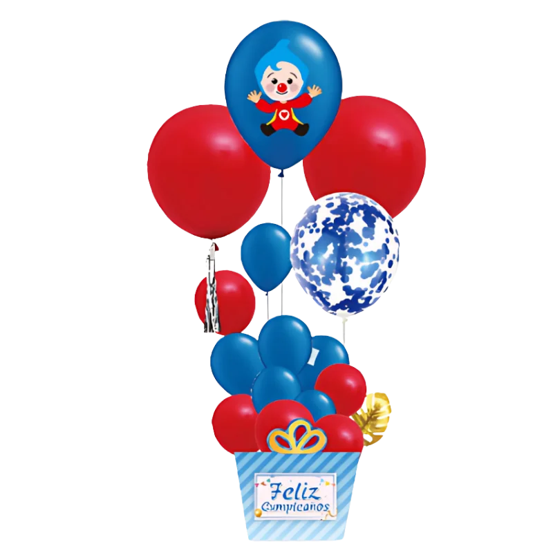 Set de Globos Plim plim 17 piezas Azul