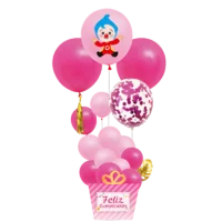 Set de Globos Plim plim 17 piezas Rosado