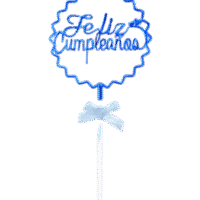 Topper Feliz Cumpleaños Fucsia