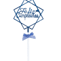 Topper  Torta Feliz  Cumpleaños Azul