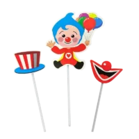 Topper para Torta Plim Plim, 3 piezas