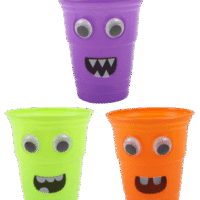 Vaso de Plástico Monstruo De Halloween, 500 ml
