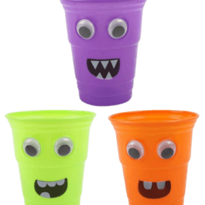 Vaso de Plástico Monstruo De Halloween, 500 ml