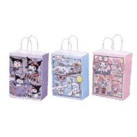 Bolsa de papel Cinnamoroll, Melody, kuromi 21 x 15 x 8 cm