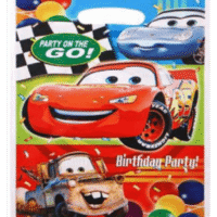 Bolsas Plástica Cars x 10 Piezas 16,5 x 25 cm