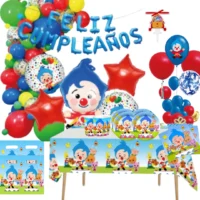 Cotillón del payasito Plim Plim, 126 piezas