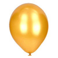 Globos Perlados Dorados, 25 piezas