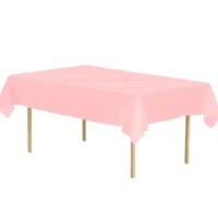 Mantel plastico rosado