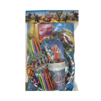Set Para 6 Personas Vengadores 31 Piezas Cotillon Avengers