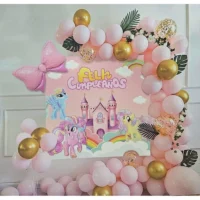 Set Decoración Cumpleaños My Little Pony Globos Y Poster