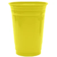Vasos plásticos Amarillo, 560 ml, 10 piezas
