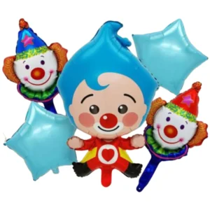 Set de Globos Metálicos Plim Plim  5 Piezas